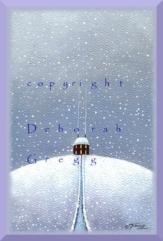 "Winter Quiet," a small Snow Country Print by Deborah Gregg